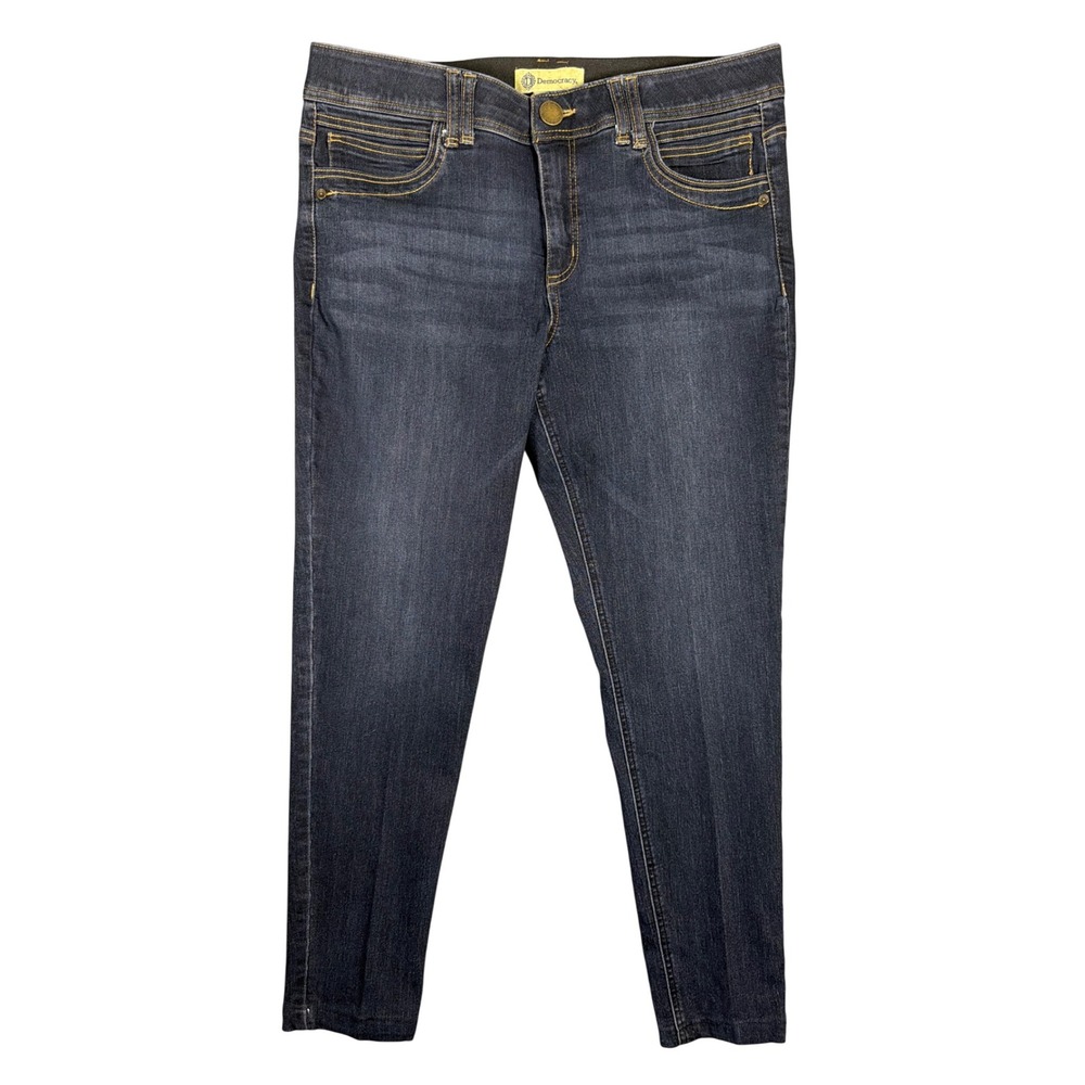 Democracy Ab Technology Dark Wash Slim Ankle Jeans Women 14 B1304XXBX Indigo